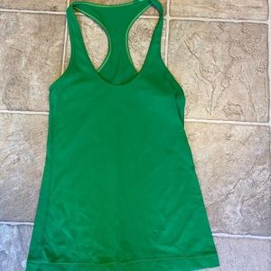 Green lululemon tank top
